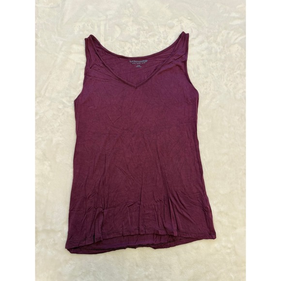 Soft Surroundings Tops - Soft Surroundings Womens Plum Purple V-Neck Viscose Tank Top Size Small 2AZ23